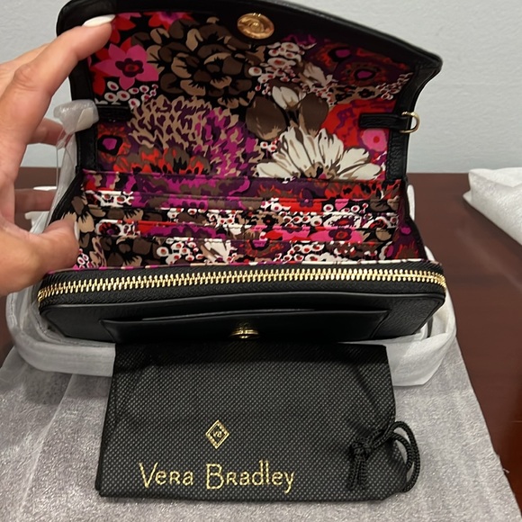 Vera Bradley Handbags - Vera Bradley Ultimate Crossbody, Black Genuine Leather